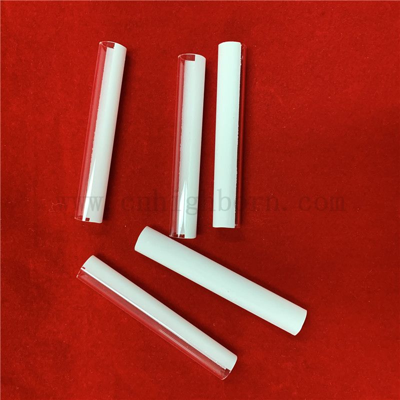 Dostosowana odporność na ciepło na wpół powlekana ceramiczną połączoną krzemionką kwarcową szklaną rurkę