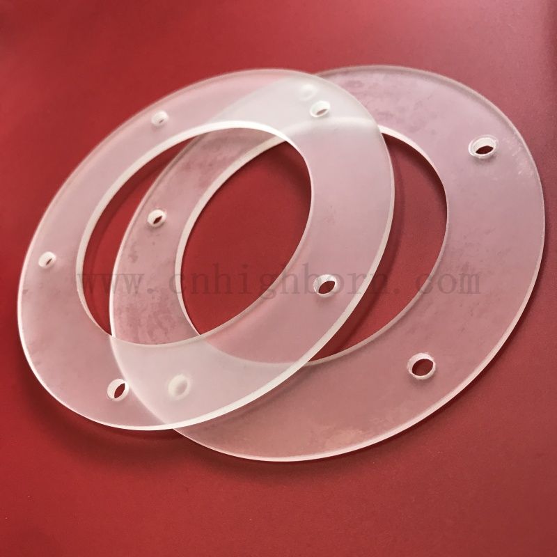 Dostosowany mroźny kwarcowy kołnierz z otworem do ogrzewania 