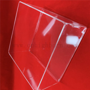 Odporność na ciepło Dostosowane przezroczyste pudełko ze szkła kwarcowego z topionej krzemionki
