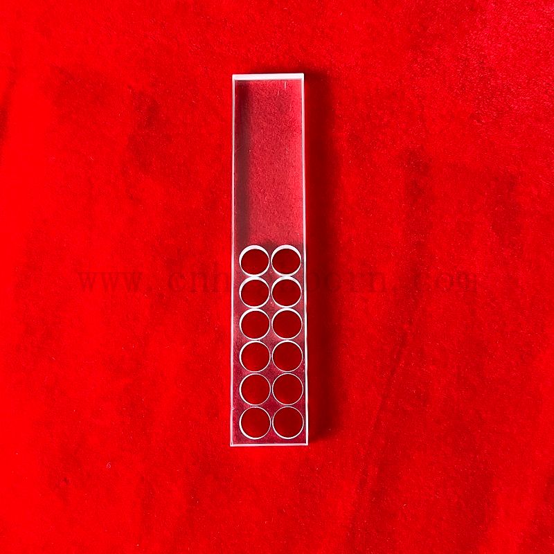 Stopionowy kwarcowy kwarcowy płytka z otworem