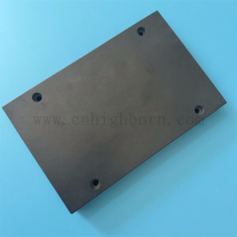 Dostosowany Sic Ceramic Plate Silicon Carbide Board Ceramiczny kawałek z otworami