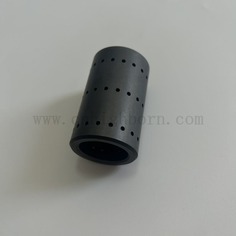Dostosowane rurki z rurki ceramicznej SIC z otworami