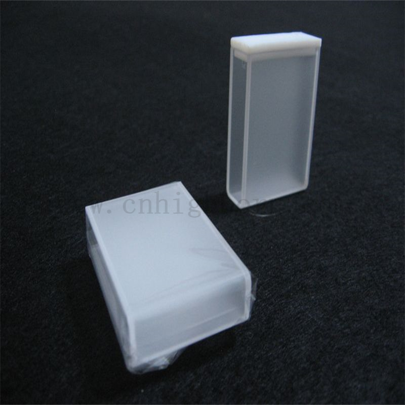 Wysoka precyzyjna 2 boki przezroczyste stopione lub przyklejone standardowe kwarcowe kwarcowe kuwetę o długości ścieżki światła 30 mm