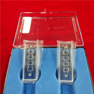 Spektrometr laboratoryjny Dostosowana kuweta z przezroczystego szkła kwarcowego