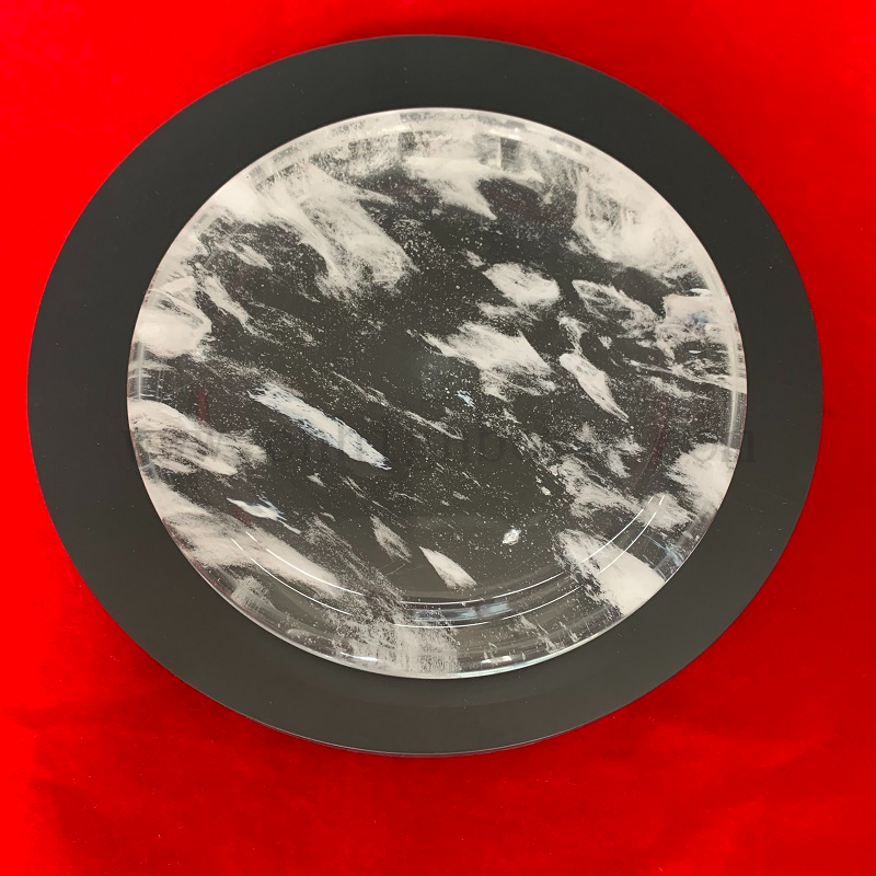 Okrągłe kwarc grillowy kryształowy szklany szklany płyta kwarcowa