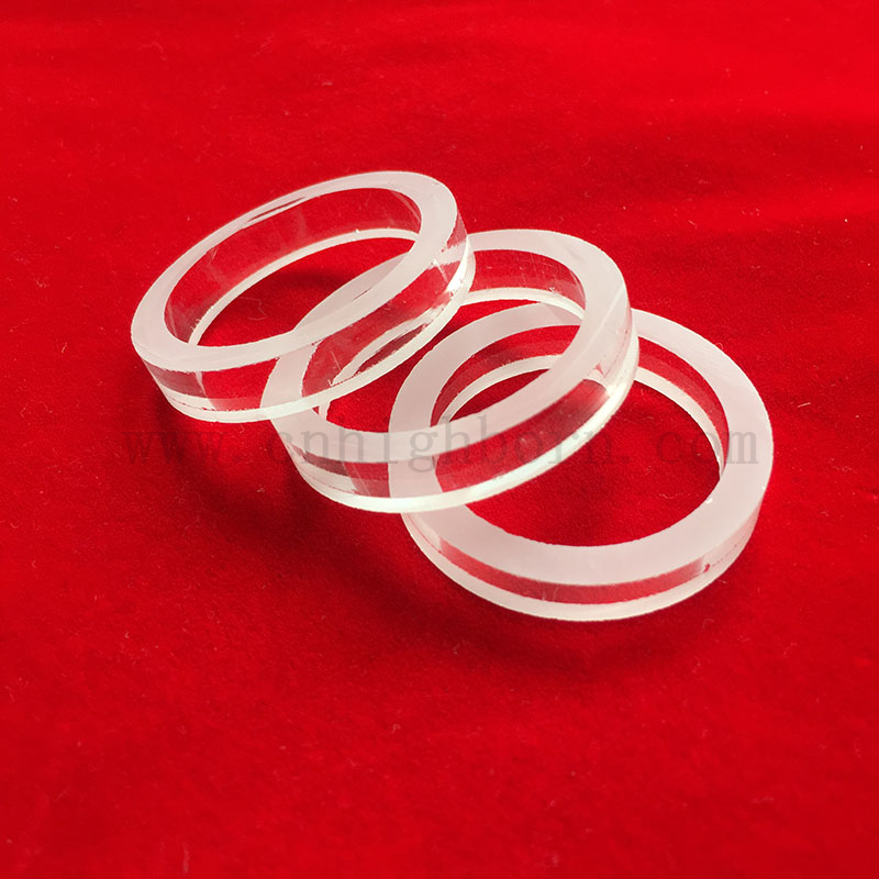 Clear Cut Short UV Lampa Spited Silica Quartz Glass Sklary