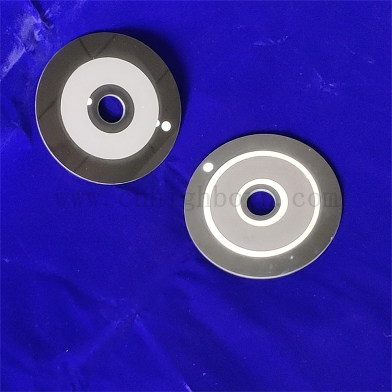 Odporność na ciepło Czarne okrągłe ceramiczne szklane opłatek do podgrzewania dalekiego podczerwieni 