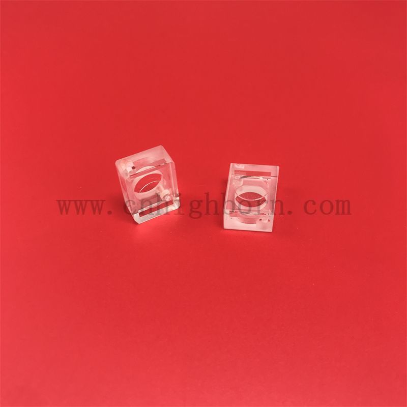 Badania laboratoryjne instrumenty kwarcowe pół-mikro fluorometr UV kwarc szklany