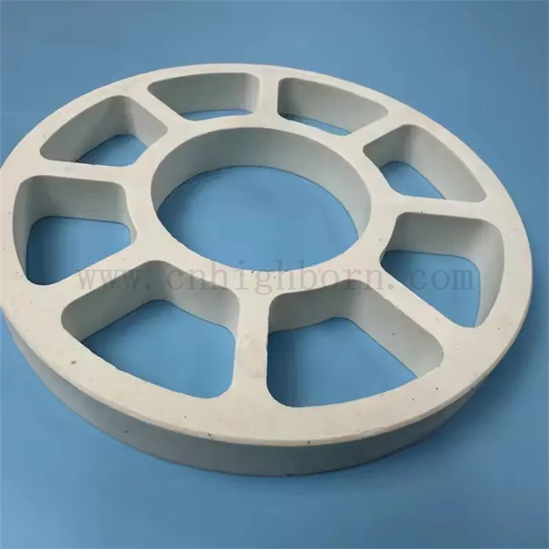 Ogniotrwały biały puszki ceramiczne pierścień ceramiczny dla pieca