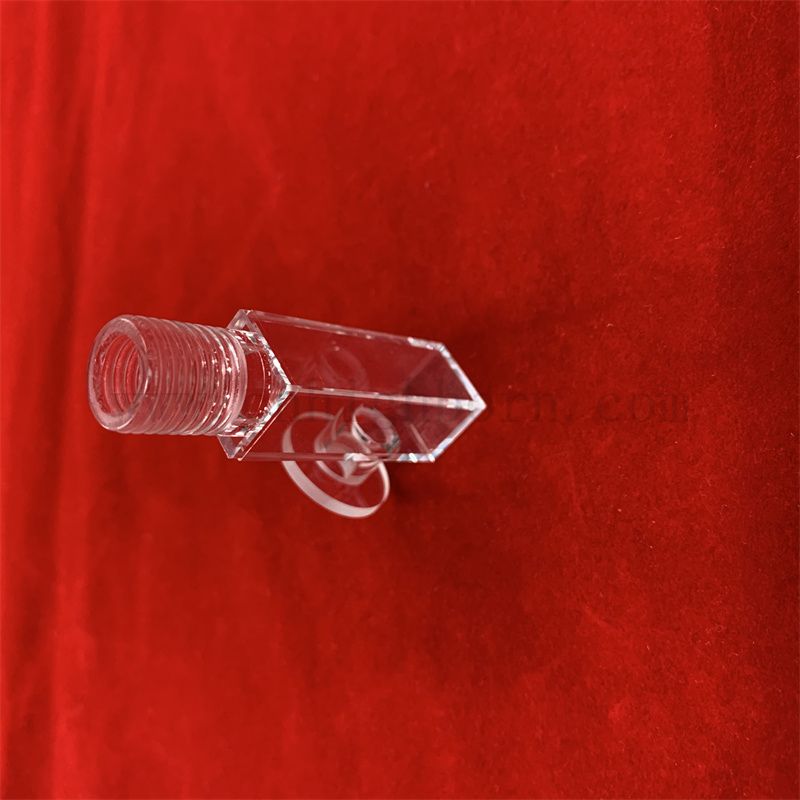 Spektrometr laboratoryjny UV Ultraviolet Transittancja optyczna komórka przepływowa kwarcowa kuwetka z pokryciem pokrywki śrubowej