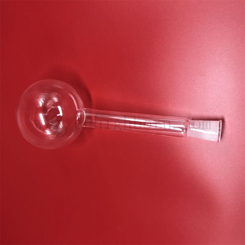 Przezroczysta długa szyja kwarc szklany okrągłe dolne kolba 500 ml