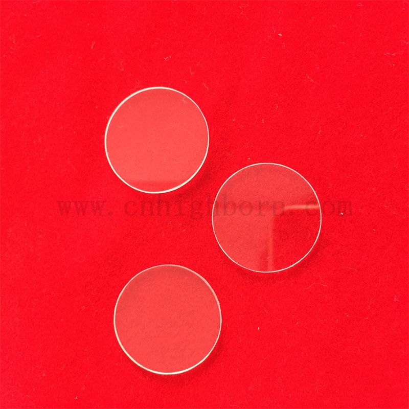 Dostosowany przezroczysty okrągłe odporność na ciepło z połączonym szklanym dyskem krzemionki