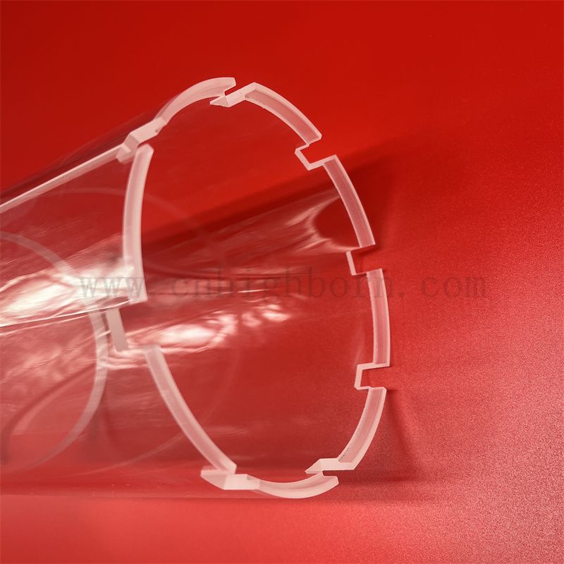 Wysokiej jakości dostosowany kształt przezroczona krzemionka kwarcowa szklana rurka