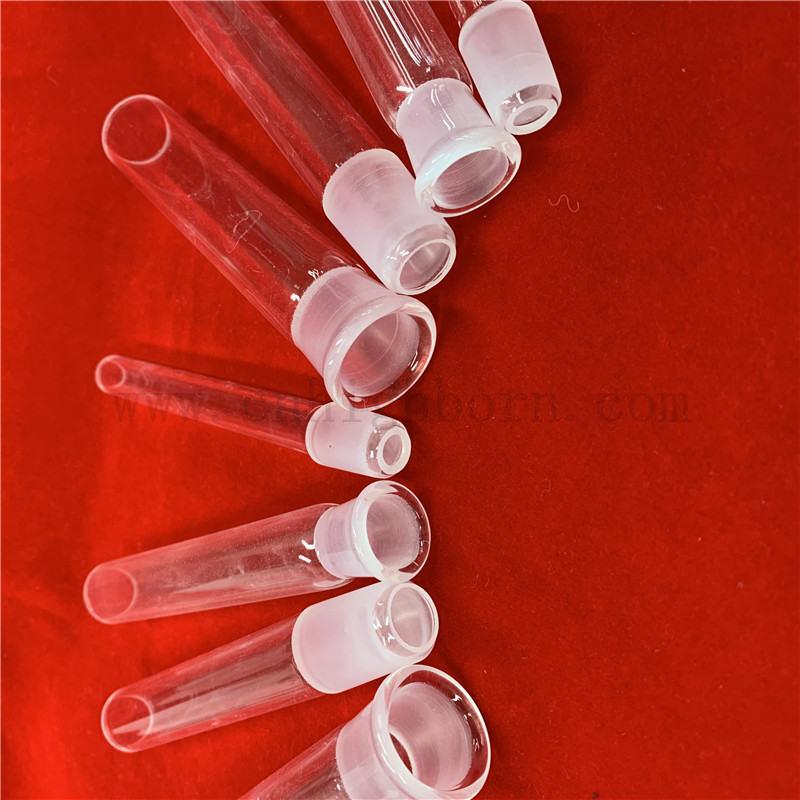 Odporność na ciepło Dostosowane kwarcowe złącze złącza szklanego złącza szlifowania