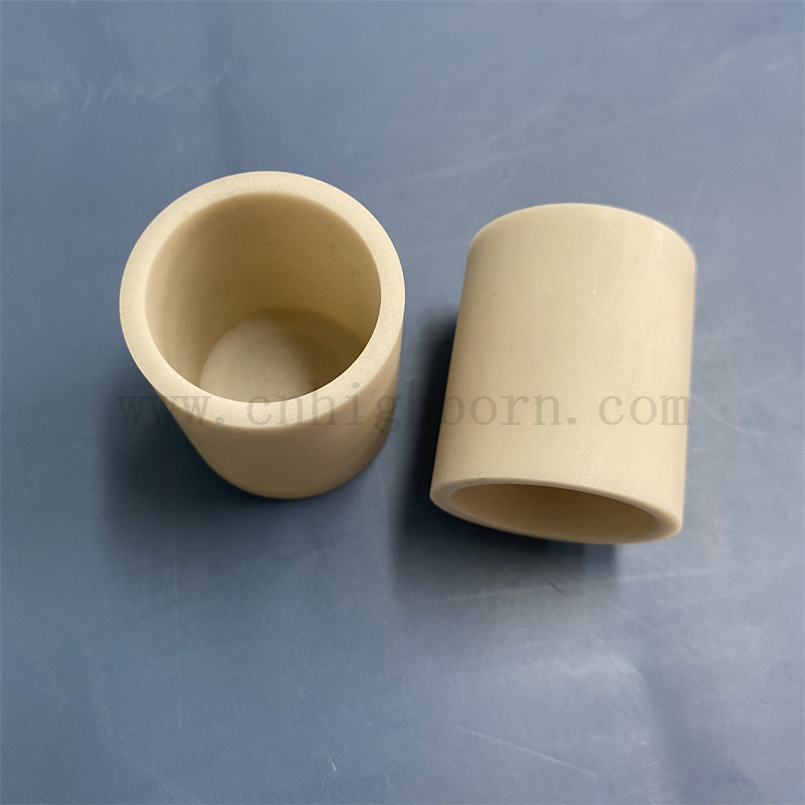 Wysoka przewodność cieplna azotek aluminiowy ALN Ceramiczny tyglu