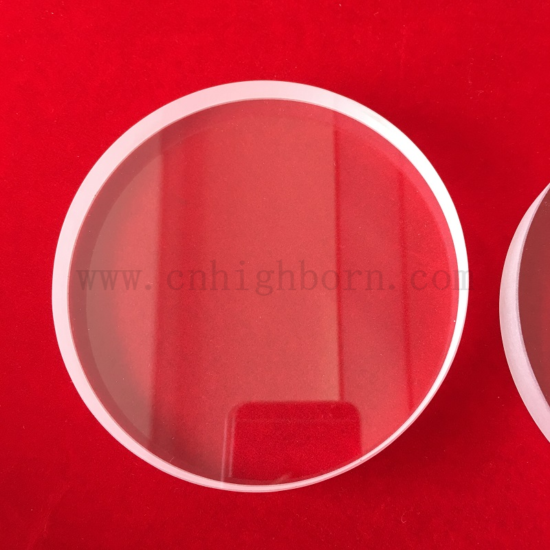 Wysoka precyzyjna 20 mm szklana okrągła krążkowa krążka kwarcowa