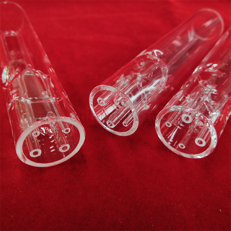 Dostosowywany odporny na ciepło przezroczysty kwarc szklany Polerowany przezroczystą krzemionkę szklaną rurę rękawa