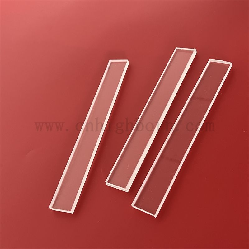 Chemia odporność na korozję prostokąta przezroczysty kwarcowy arkusz szklany