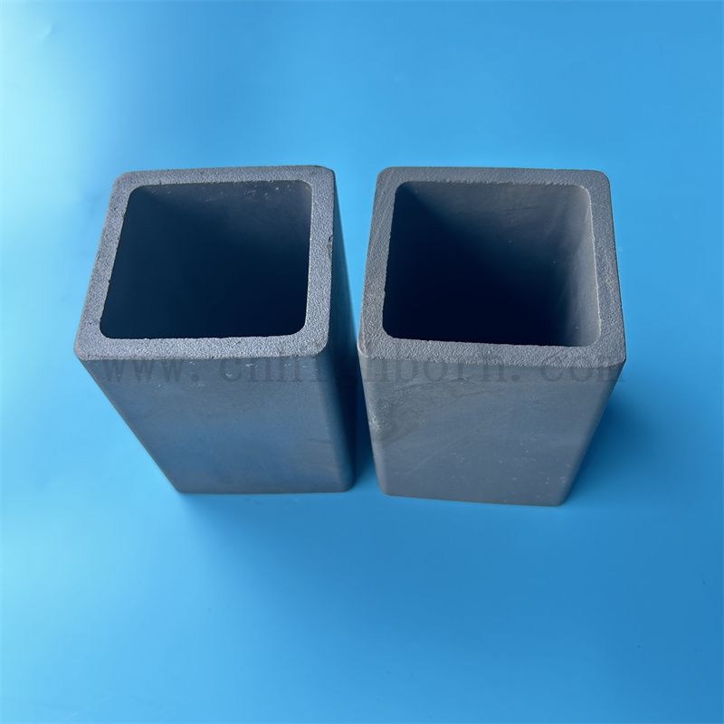 Izolator krzemowa rura kwadratowa o wysokiej twardości reakcja spiekania rura ceramiczna sic