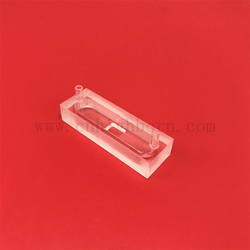 Dostosowane środowisko precyzja mikro kwarcowa kuweta optyczna przepływ szkła przez komórkę