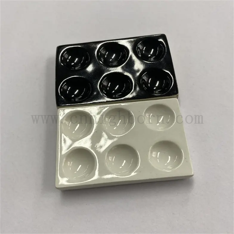 Dostosowane szkliste kwadratowe laboratoryjne porcelanowa kuwetka ceramiczne lotne danie