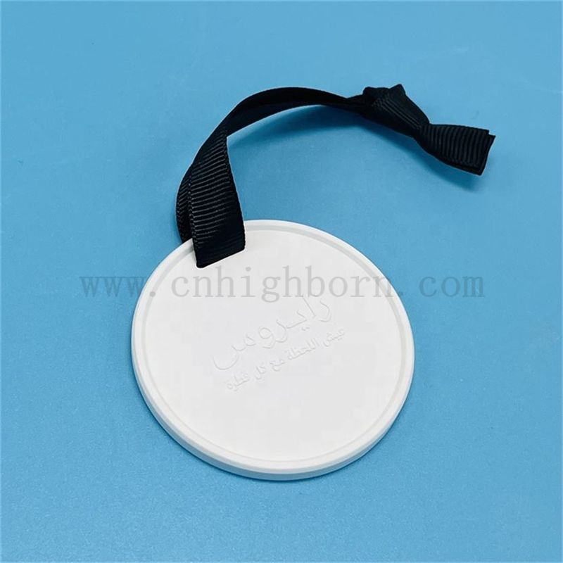 Niestandardowe wytłoczone logo dyfuzor wiszący zapachowy kamień z wstążką