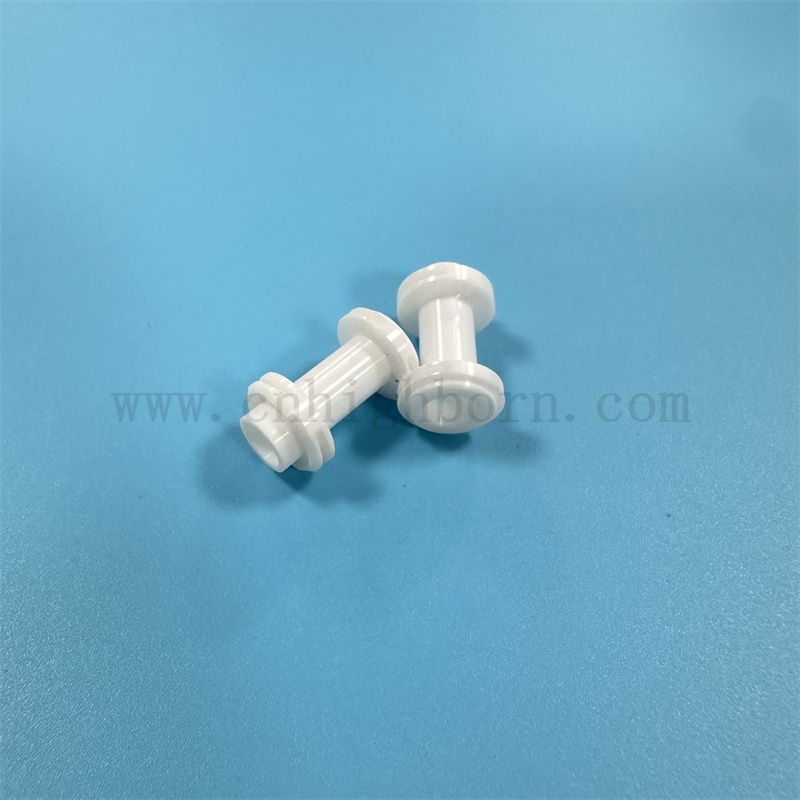 Stabilizowana cyrkonia itrium nieregularna część izolatora powierzchniowa polerowanie zro2 śruba ceramiczna