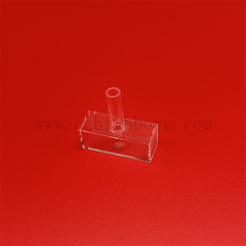Laboratoryjne szklane kwarcowe kwarcowe kuwetę
