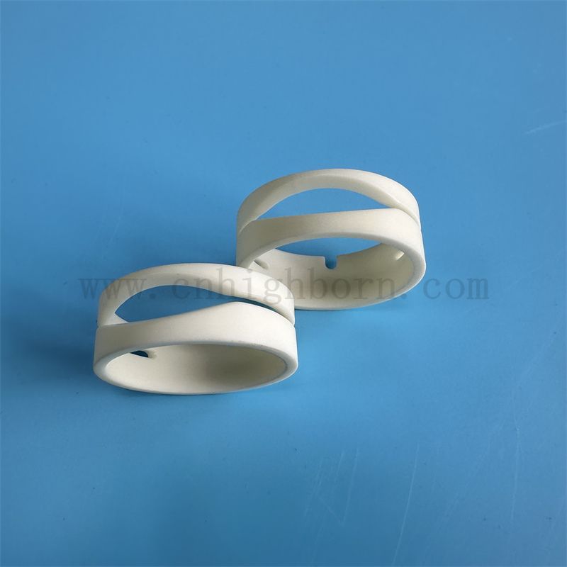 Dostosowane polerowane odporne na zużycie AL2O3 Spinning Machinery Accessories Alumina Tekstile Ceramic Guide