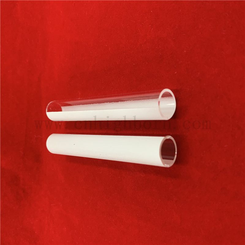 Dostosowana odporność na ciepło na wpół powlekana ceramiczną połączoną krzemionką kwarcową szklaną rurkę