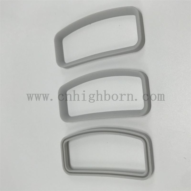 Klasa żywnościowa miękka silikonowa uszczelki gumowe w kolorze szarym odpornym na wysoką temperaturę pierścień silikonowy