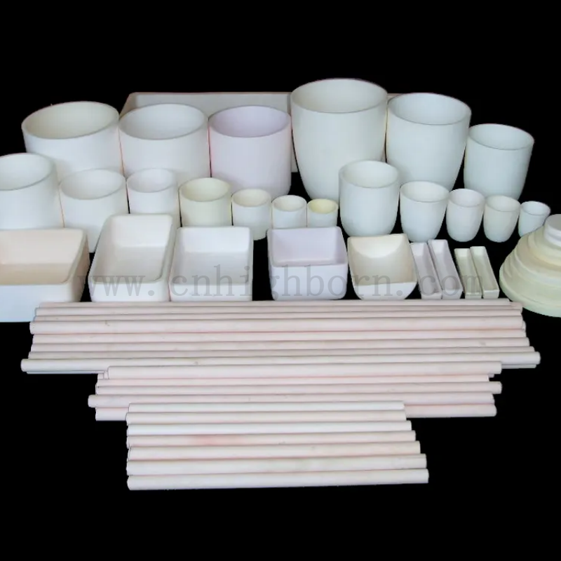 Laboratorium szkolne 99% AL2O3 Ceramiczny tygiel tleśna topicielka Łódź spalinowa do analizy przemysłowej