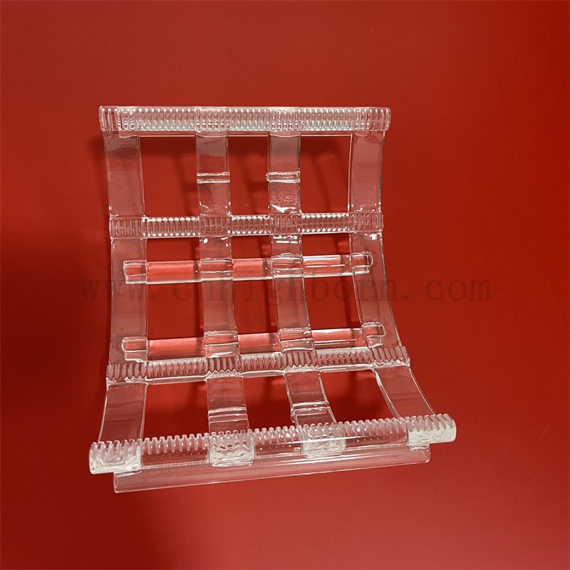 Fabryka dostarczająca energia słoneczna dostosowana przez przezroczystą stopioną krzemionkę kwarcową szklaną łódź opłatek