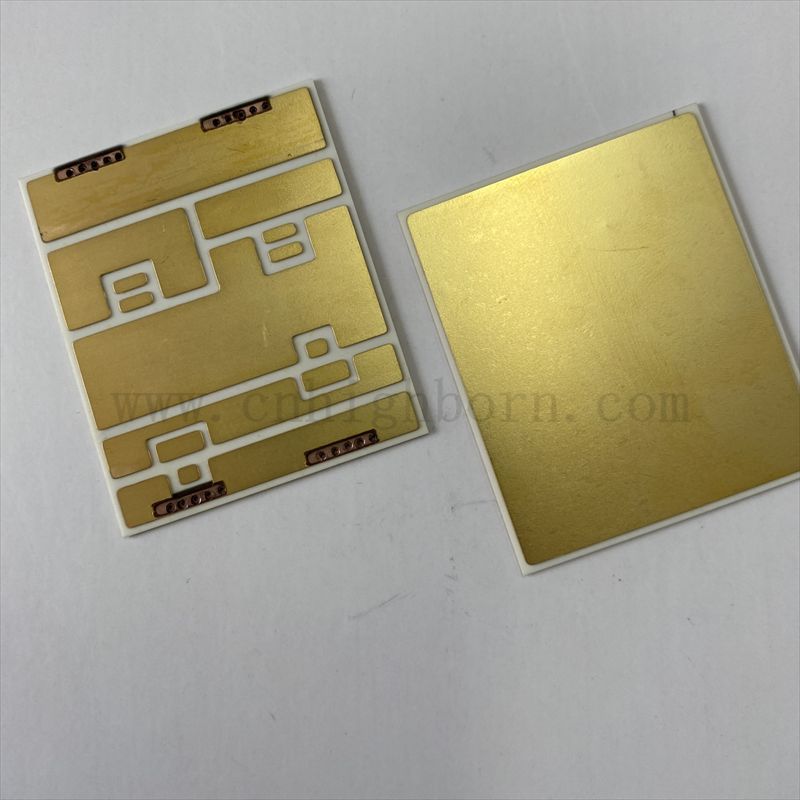 Dostosowana wykonana powłoka miedziana AU metalizowana ceramiczna dbc DPC 96% tlenek glinu ceramiczny substrat ALN