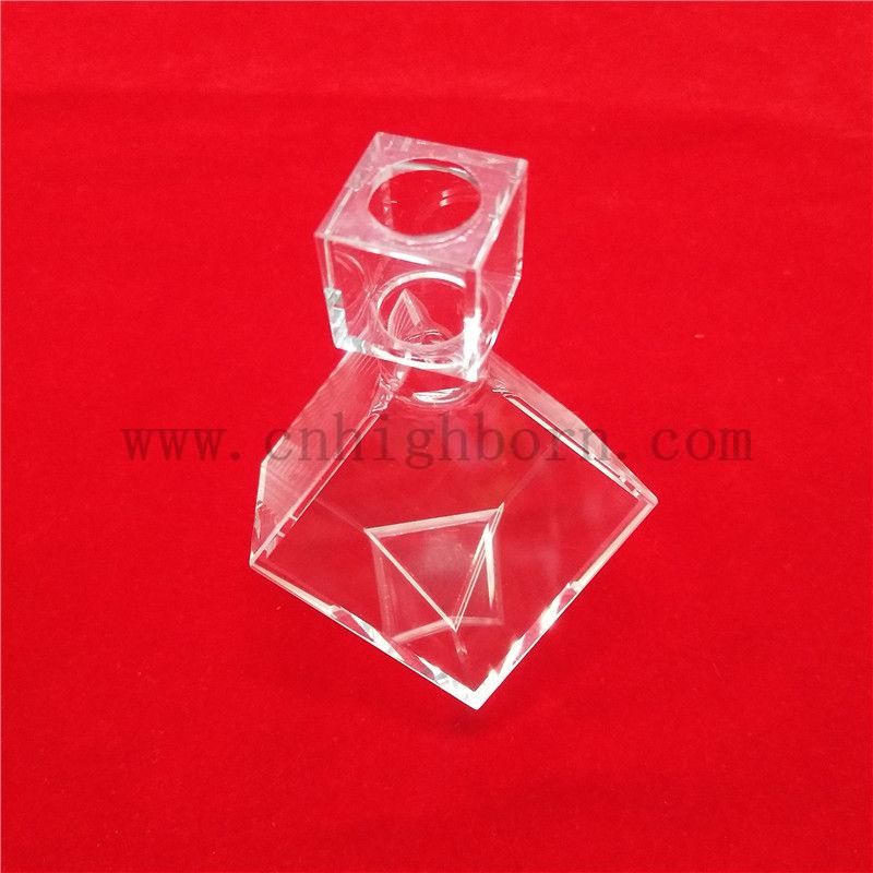 Wysoka oporność na korozję Kwarcowa spektrofotometr optyczny Kwarcometr Kuweteza dla laboratorium