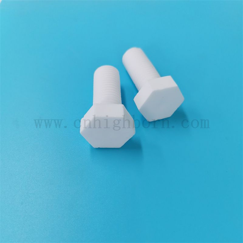 Dostosowany 95% glinu ceramiczna nakrętka śruby M10 Al2O3