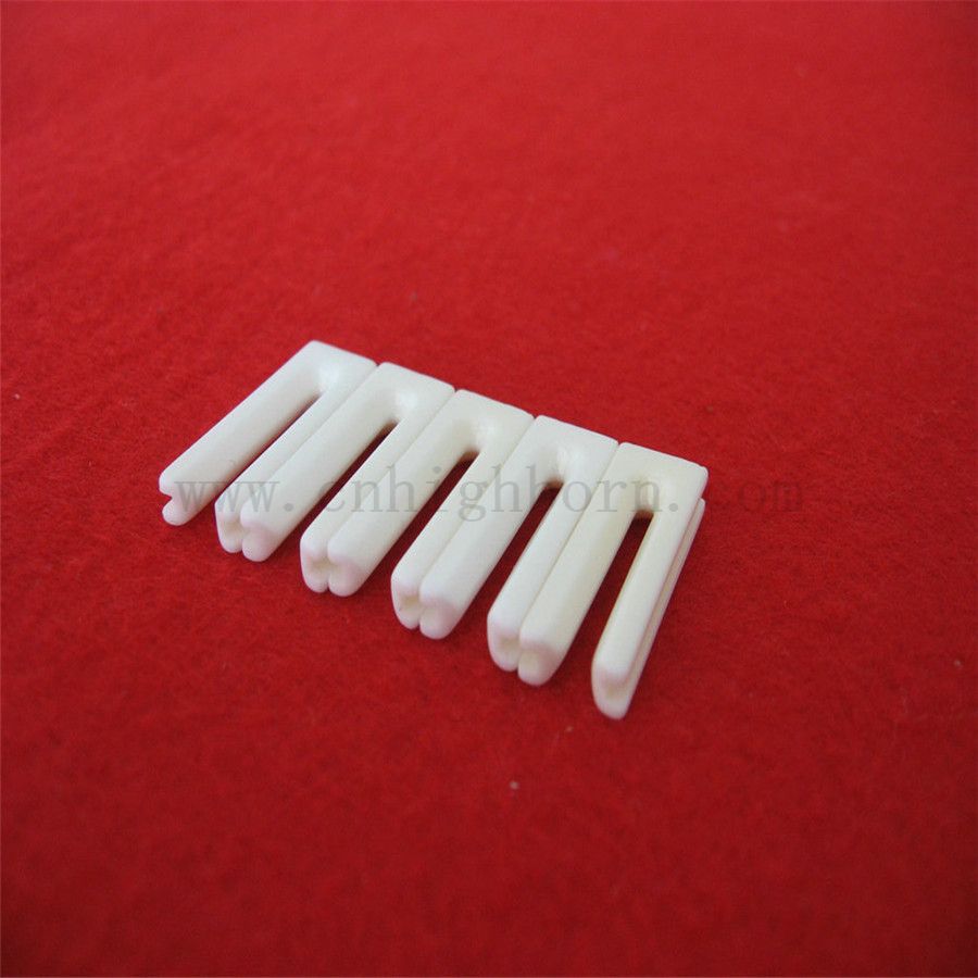 Niestandard 99% AL2O3 Alumina Ceramic Slit Guide for Textile Machinery