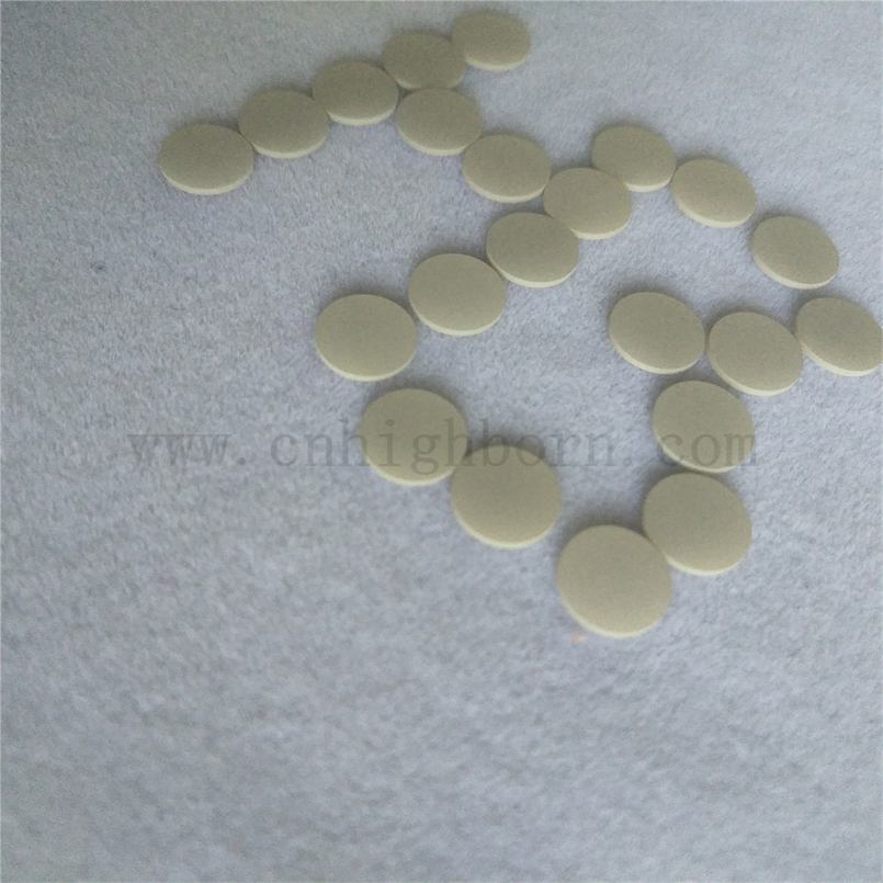 7*0,635 mm Wysoka przewodność cieplna okrągła aluminiowa azotek ALN Dysk ceramiczny