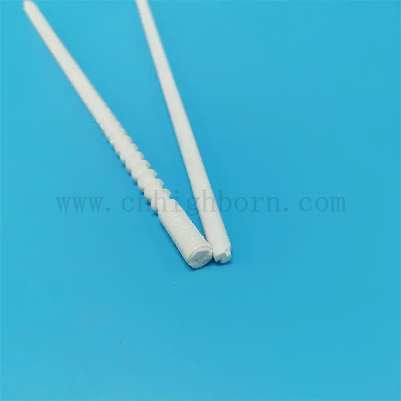 Gwintowany kordierytowy pręt ceramiczny gwintowany pręt grzejnika gwintowego