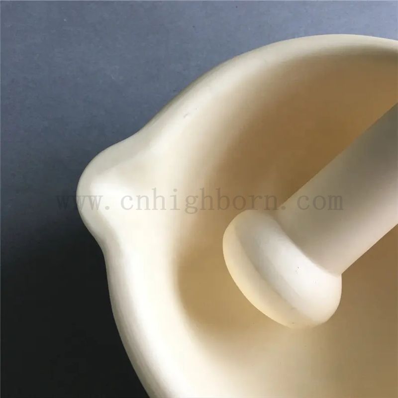 99% AL2O3 Ceramiczna moździerz i tłuszcz porcelanowy miska i pręt do laboratorium