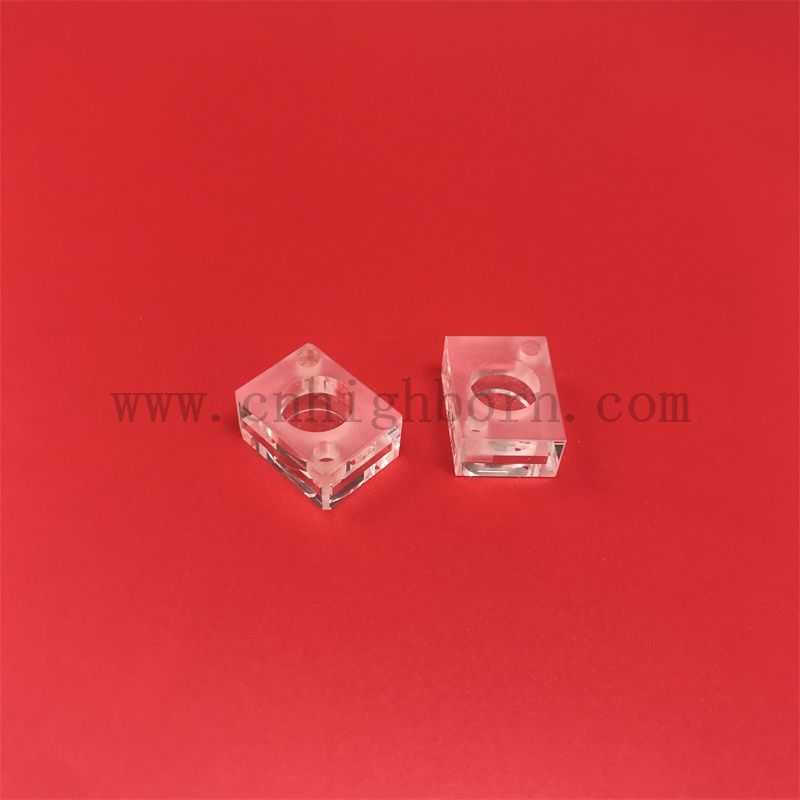 Badania laboratoryjne instrumenty kwarcowe pół-mikro fluorometr UV kwarc szklany