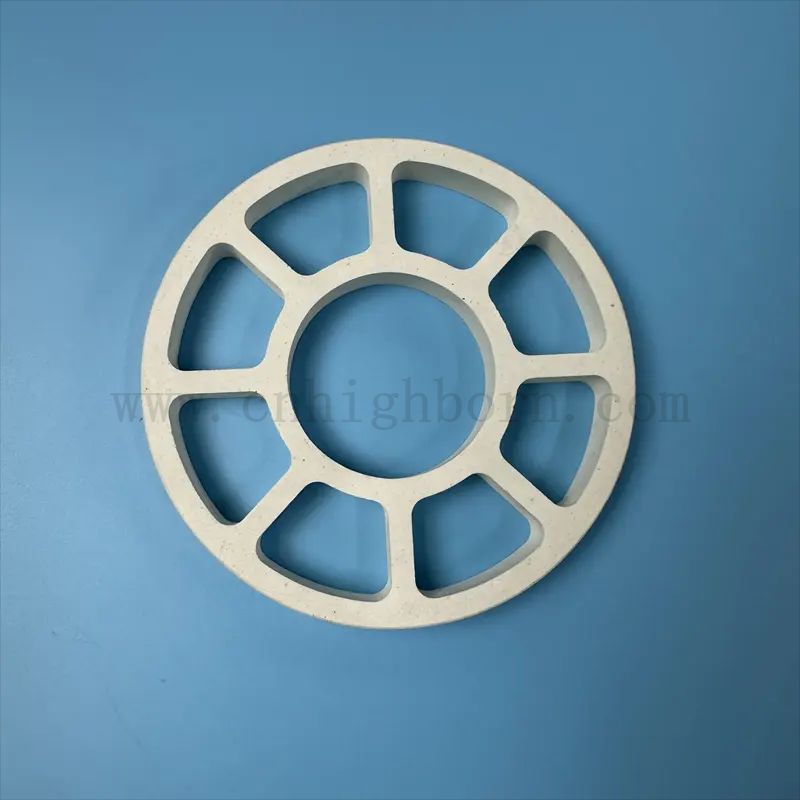 Ogniotrwały biały puszki ceramiczne pierścień ceramiczny dla pieca