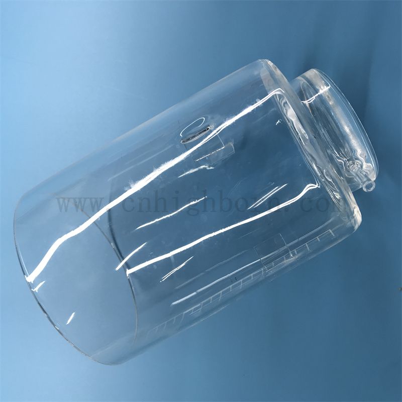  Dostosowany kształt odporność na ciepło przezroczysty naczynie kwarcowe krzemionki