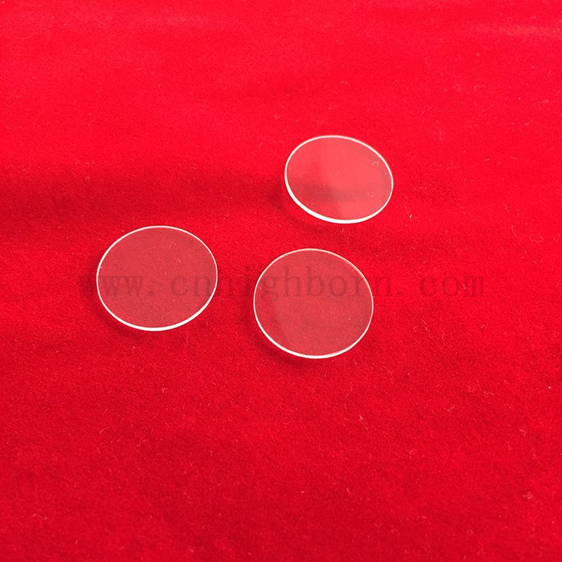 Dostosowany przezroczysty okrągłe odporność na ciepło z połączonym szklanym dyskem krzemionki