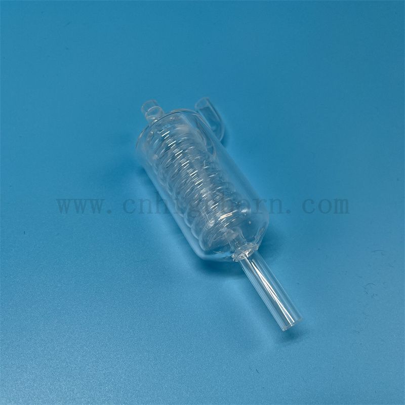 Dostosowywanie Wysokiej temperatury Przezroczysta kwarcowa rura szklana przezroczona rura skraplacza krzemionkowa.