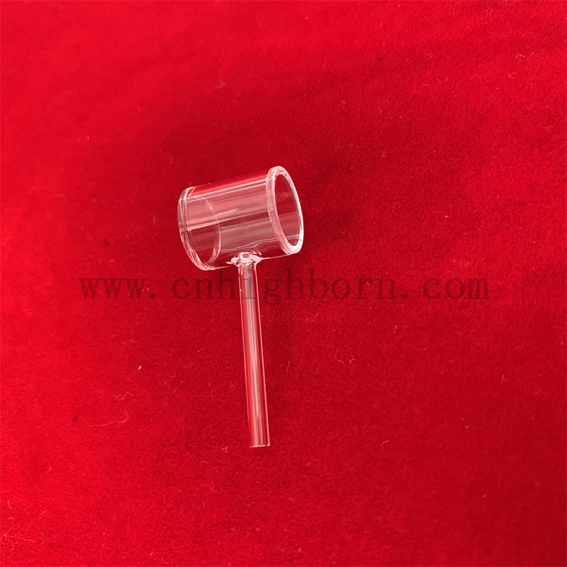 Instrumenty badawcze laboratoryjne długie gniazdo cylindryczne komórki kwarcowe polerowanie spersonalizowanej szklanej kuwety optycznej