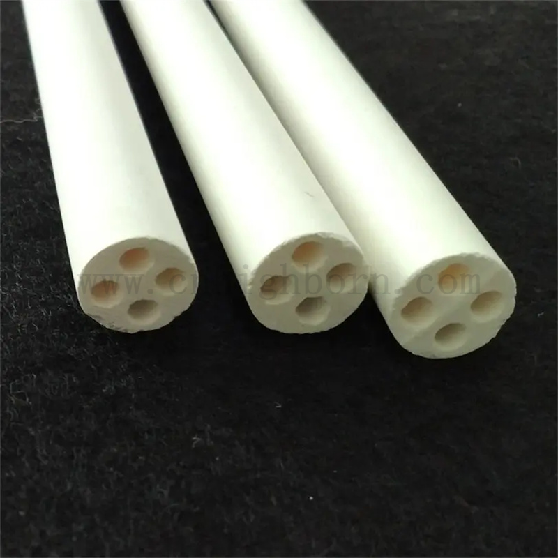 Ceramiczna rura magnezowa o wysokiej czystości MGO Ceramiczna rura izolacyjna