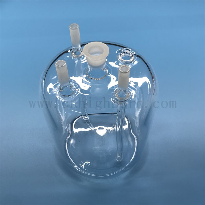 Przezroczysty reaktor kwarcowy w wysokiej temperaturze