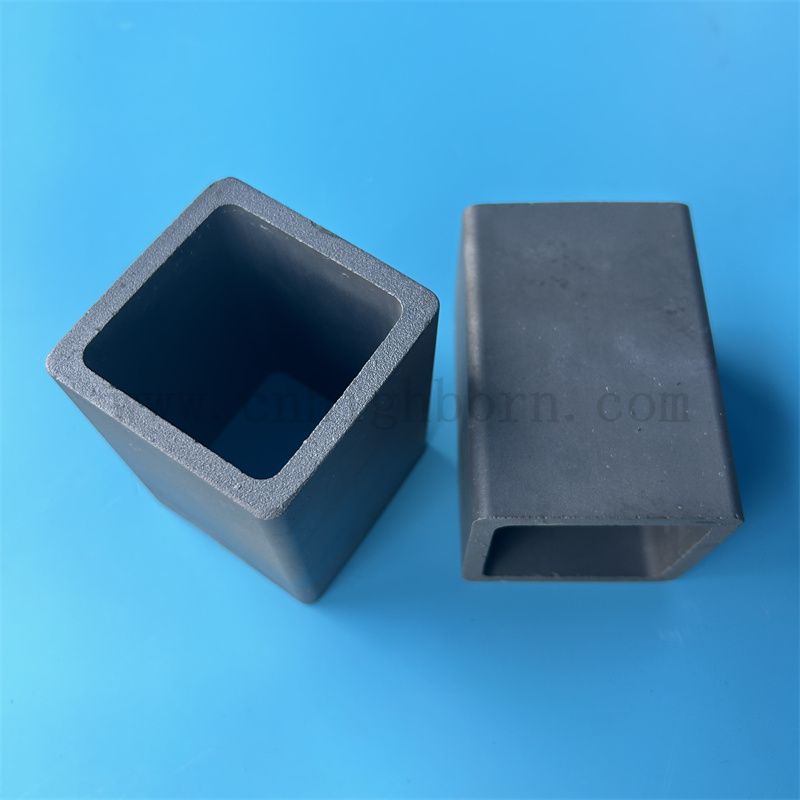 Izolator krzemowa rura kwadratowa o wysokiej twardości reakcja spiekania rura ceramiczna sic