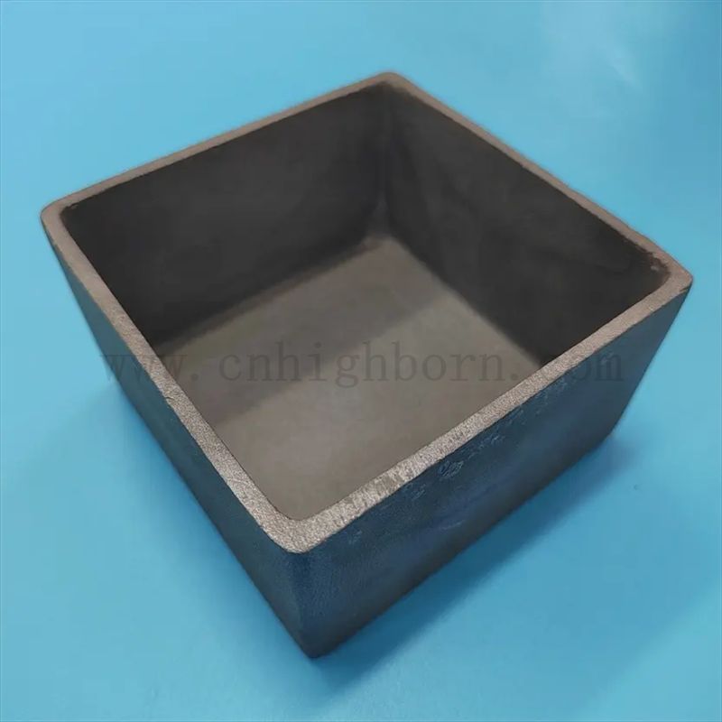 Wysoki temperatura krzemowa kwadratowa węglika kwadratowa ssicowa część ceramiczna z pokrywką